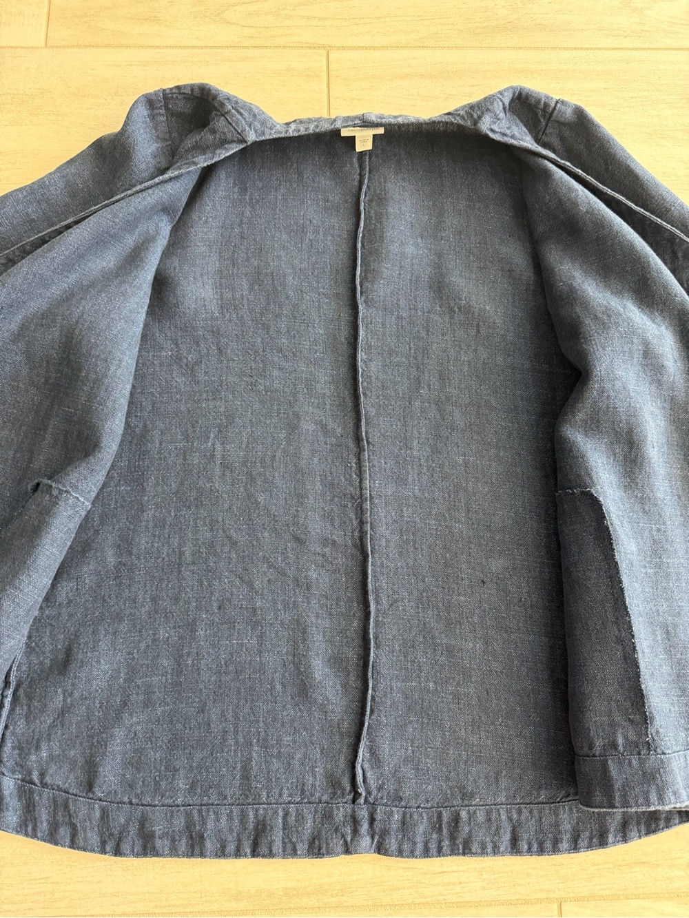 Pure Jill 100% Linen Open-Front Jacket Cardigan - Size L - Picture 7 of 12